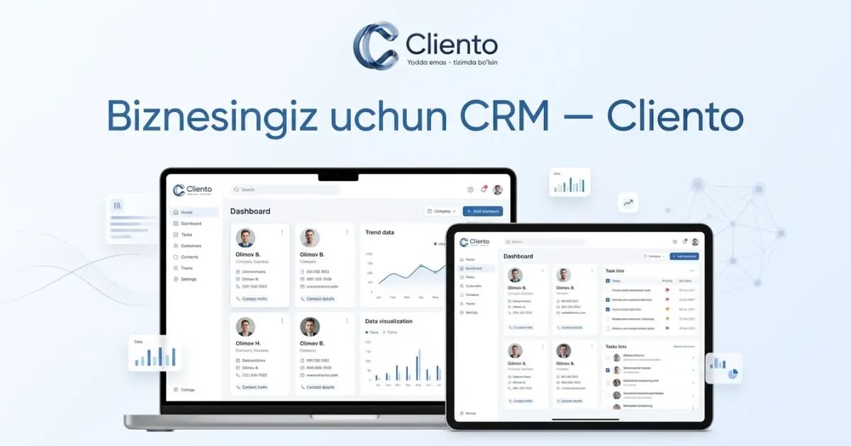 Cliento CRM yangi imkoniyatlari — 2026 mart