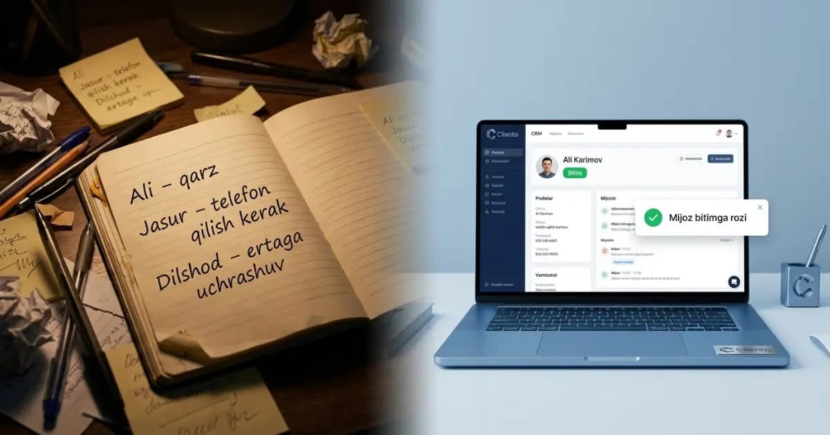 CRM nima? Biznesingiz uchun mijozlar bilan ishlash tizimi haqida to'liq qo'llanma